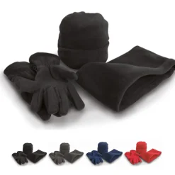RT40 Result Winter Essentials Fleece-Winterset Handschuhe und Mütze