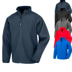 RT901Y Result 2-lagige bedruckbare Kinder Jugend Softshell Jacke