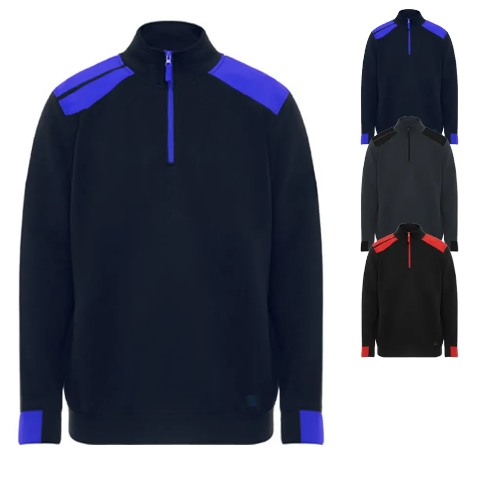 RY8413 Roly Workwear Sweatshirt 1/2 Reißverschluss Maverick