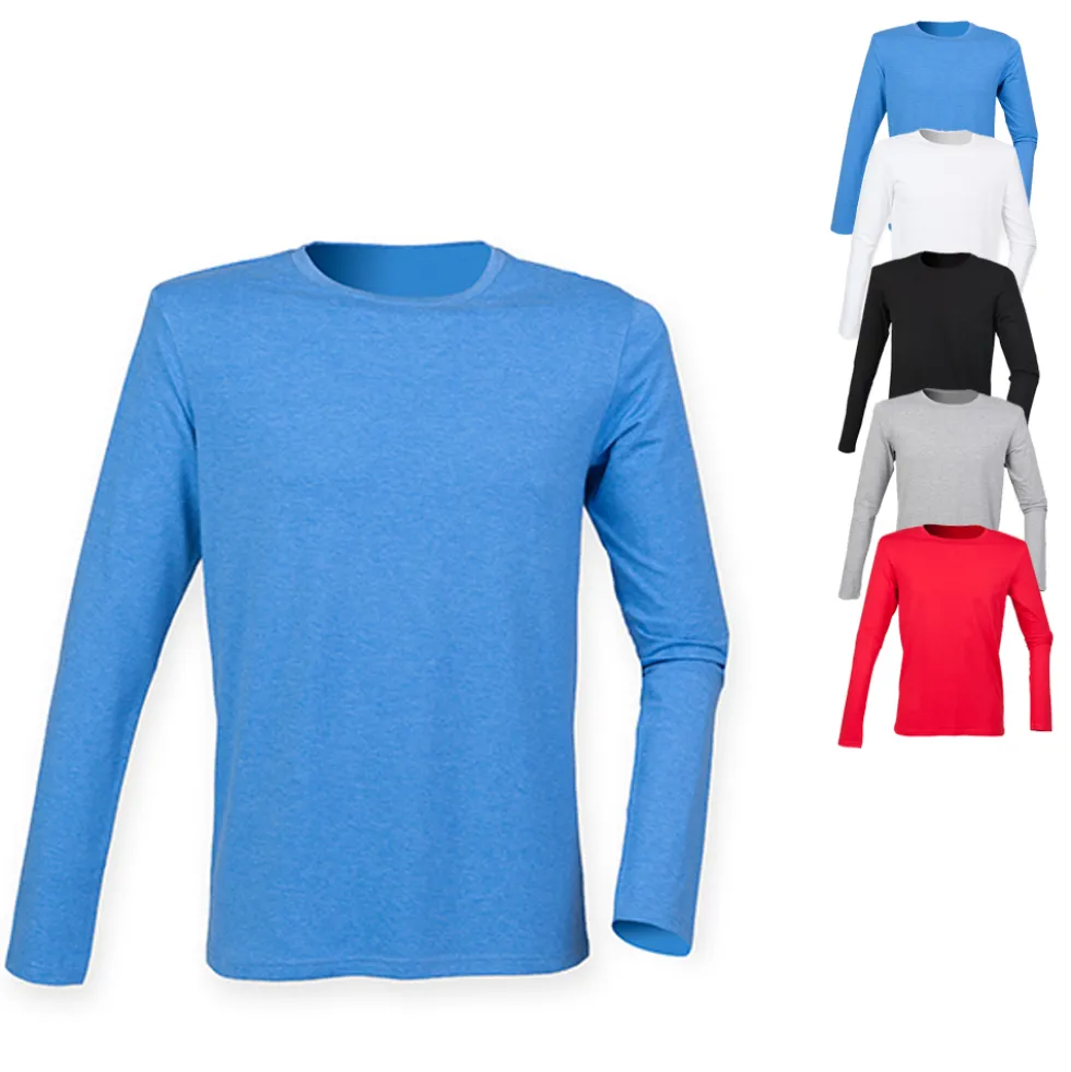 SFM124 SF Men Herren Feel Good Langarm Stretchshirt