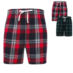 SFM82 SF Men Herren Tartan kurze Loungehose