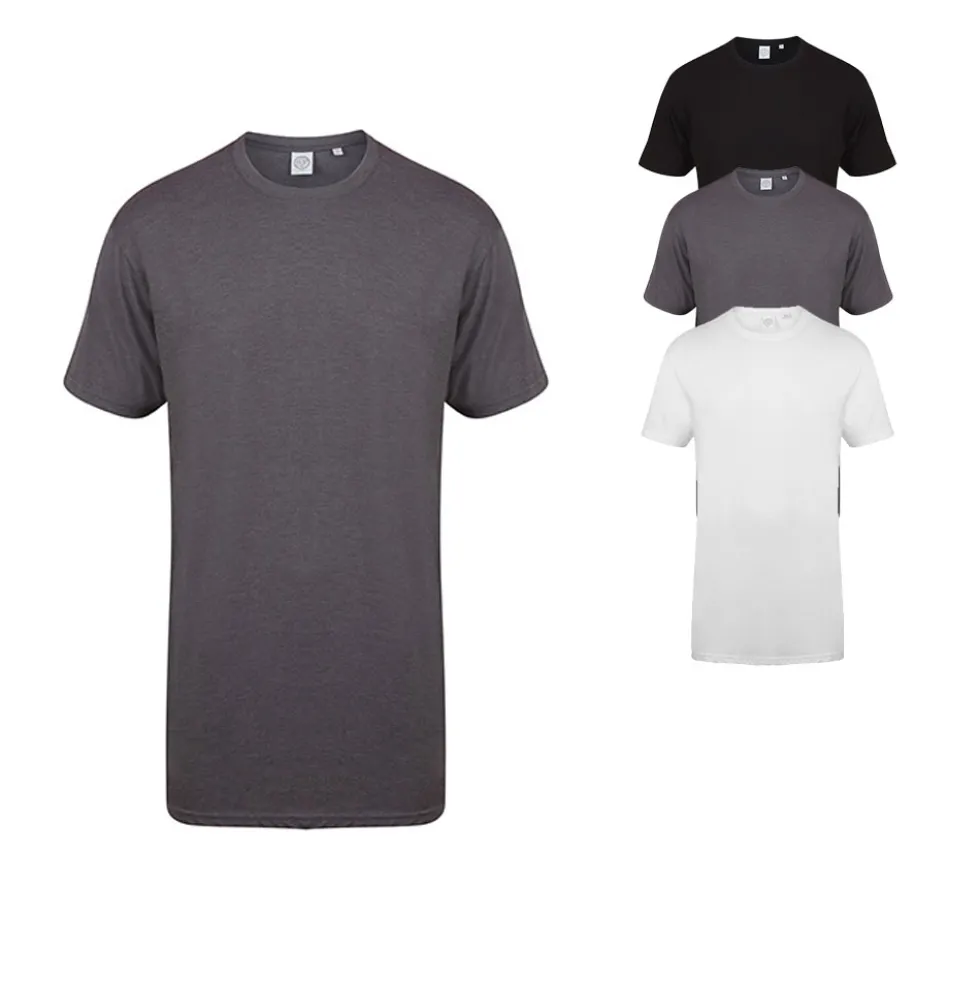 SFM258 SF Men Men`s Longline T-Shirt With Dipped Hem