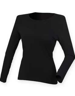 SF124 SF Women Damen Strech-Langarmshirt