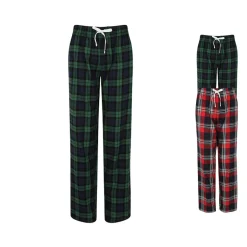 SF83 SF Women Damen-Tartan-Lounge-Hose Schlafhose