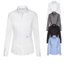 SN080613 Seidensticker Damen Bluse langarm körpernahe Passform