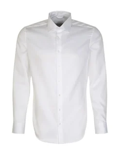 SN643510 Seidensticker Herren Hemd Slim Fit Twill langarm