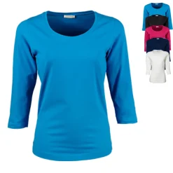 TJ460 Tee Jays Damen 3/4 Ärmel dehnbares T-Shirt