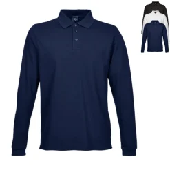 TJ1406 Tee Jays Herren dehnbares Polo langarm