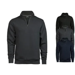 TJ5438 Tee Jays Sweatshirt mit halbem Reißverschluss