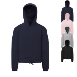 TR85B TriDri Kinder kurzes Kapuzen Sweatshirt in Übergröße