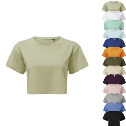 TR019 TriDri Damen bauchfreies kurzes Top