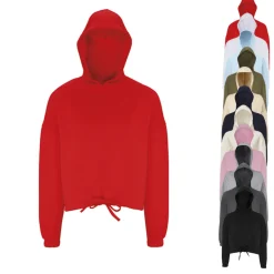 TR085 TriDri Damen kurzes Kapuzen Sweatshirt in Übergröße