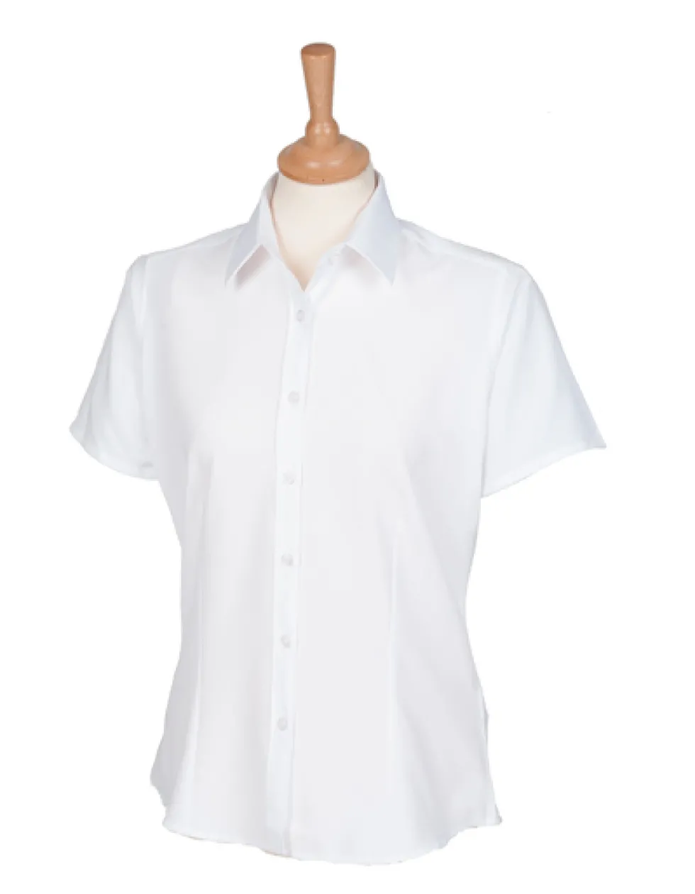 W596 Henbury Damen kurzarm Bluse Schweißtransportierendes Cofrex/Pufy® Polyester-Garn
