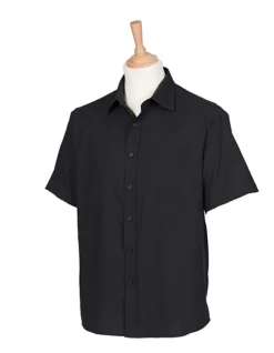 W595 Henbury Herren kurzarm Hemd Schweißtransportierendes Cofrex/Pufy® Polyester-Garn