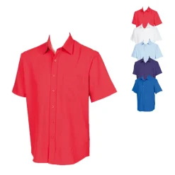 W595 Henbury Herren kurzarm Hemd Schweißtransportierendes Cofrex/Pufy® Polyester-Garn