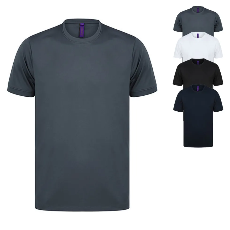 W024 Henbury kühlendes HiCool® T-Shirt Sporshirt kurzarm