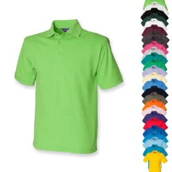 W400 Henbury Klassisches Piqué-Poloshirt für Herren 65/35