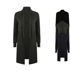 W719 Henbury langer Damen Cardigan offen