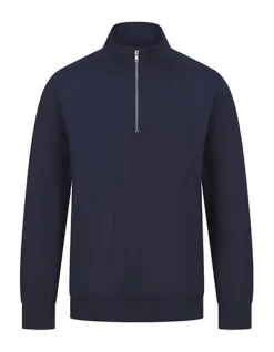W842 Henbury Unisex 1/4-Reißverschluss Sweatshirt