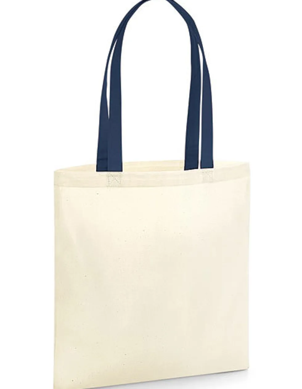 WM801C Westford Mill Baumwolltasche mit Henkeln in Kontrastfarbe