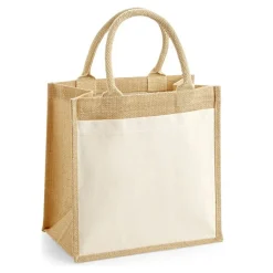 WM426 Westford Mill Baumwoll-Jute Tasche