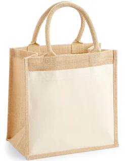 WM426 Westford Mill Baumwoll-Jute Tasche