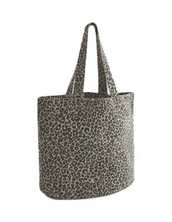 WM335 Westford Mill Einkaufstasche mit Leopardenmuster