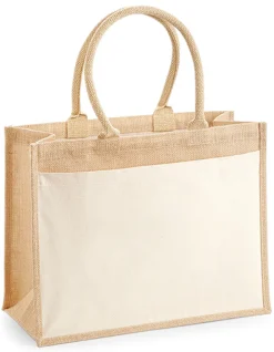 WM427 Westford Mill Jutetasche Einkaufstasche