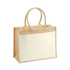 WM427 Westford Mill Jutetasche Einkaufstasche