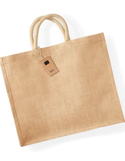 WM408 Westford Mill Jutetasche Einkaufstasche Jumbo