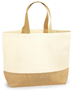 WM452 Westford Mill Jutetasche Einkaufstasche XL