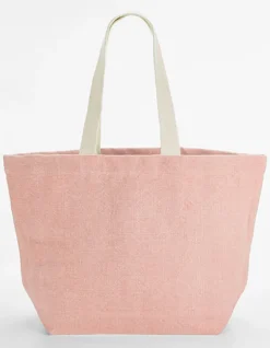 WM466 Westford Mill weich gewaschene Jute Strandtasche