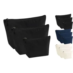 WM840 Westford Mill Zubehörtasche aus Bio-Baumwolle