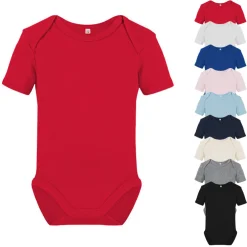 X21120 Link Kids Wear Babybody kurzarm Bio-Baumwolle Rebel 01