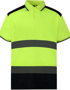 YK220 YOKO Hi-Vis hochsichtbares zweifarbiges Poloshirt