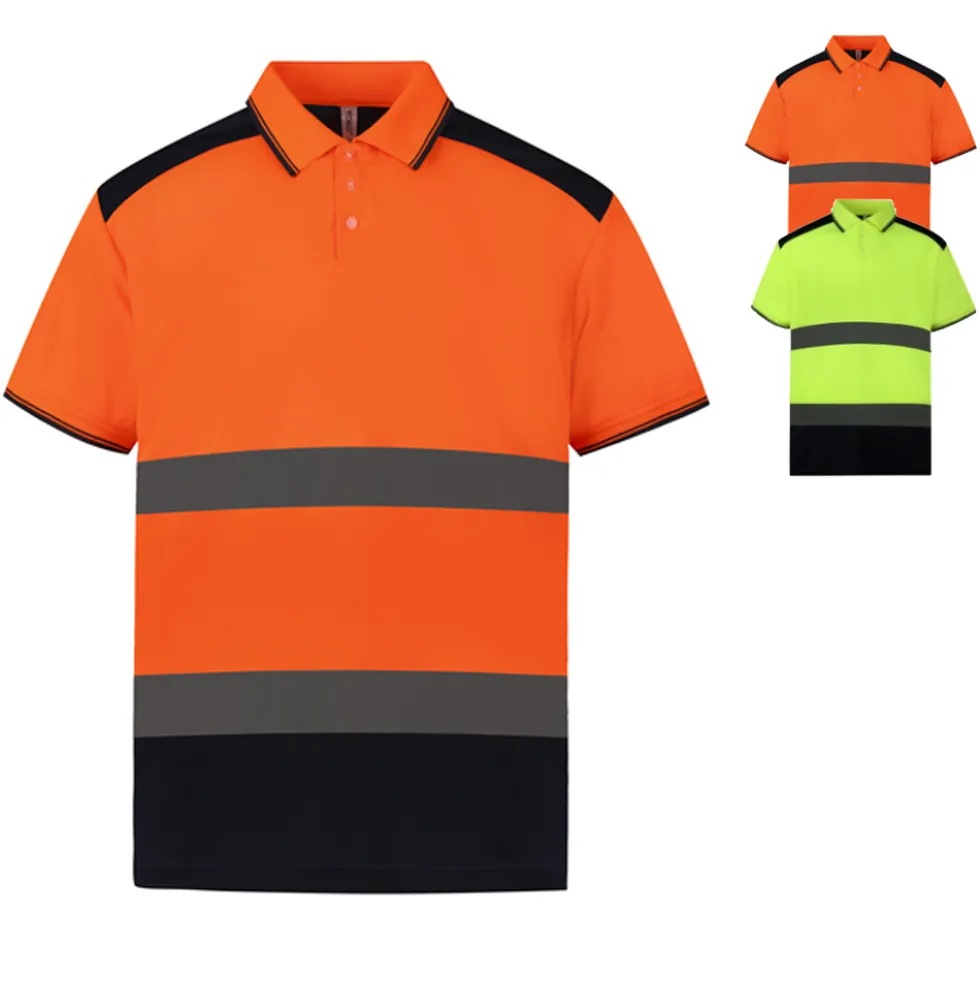YK220 YOKO Hi-Vis hochsichtbares zweifarbiges Poloshirt
