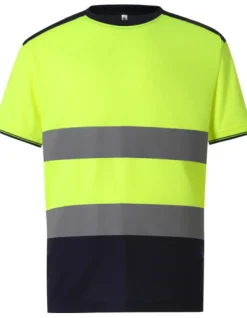 YK400 YOKO Hi-Vis hochsichtbares zweifarbiges T-Shirt