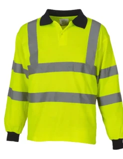 YK310 YOKO Hi-Vis hochsichtbares Langarm Poloshirt