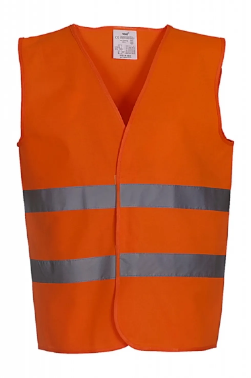 YK102 YOKO Hi Vis hochsichtbares Sicherheitsweste mit zwei Reflectorbändern