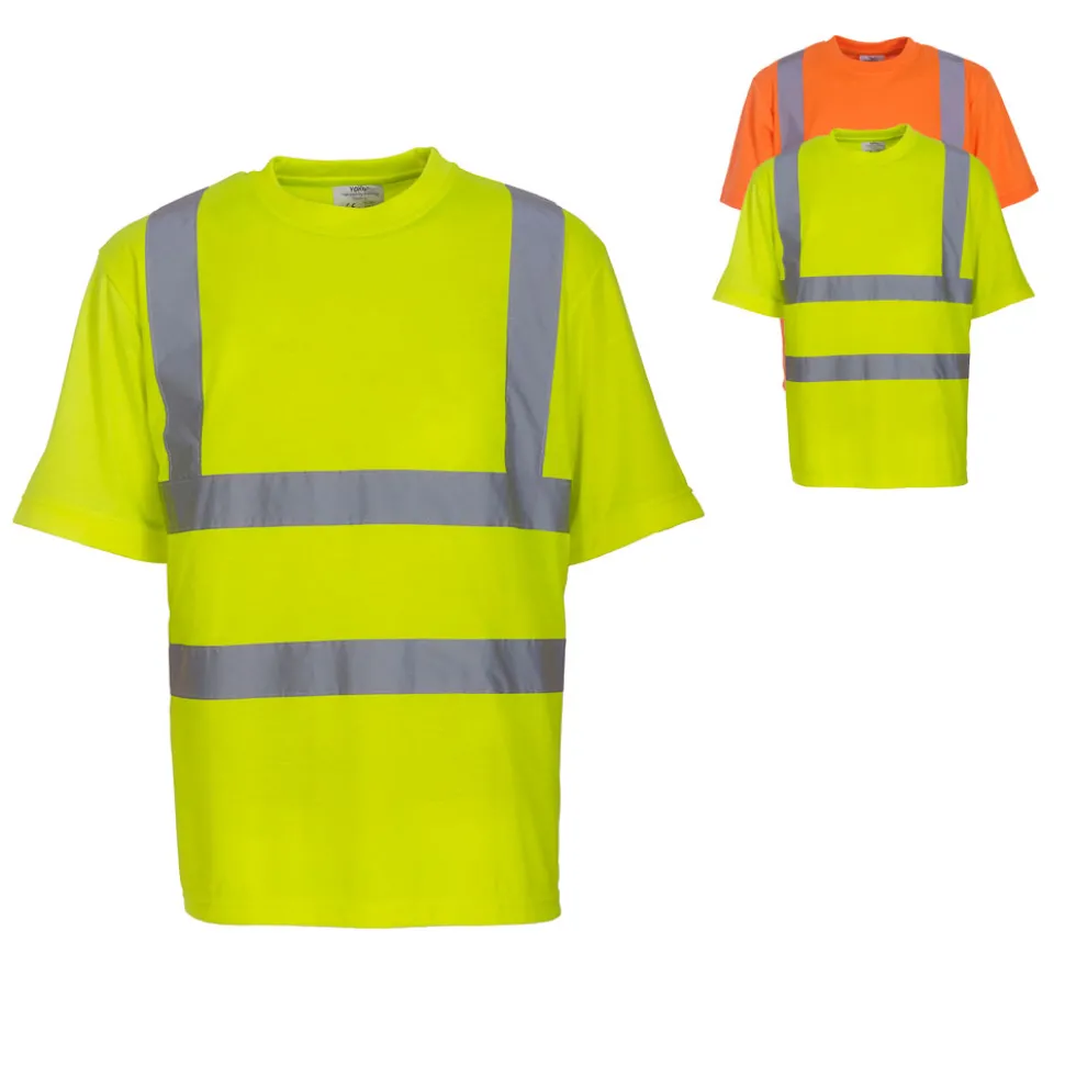 YK410 YOKO Hi-Vis hochsichtbares Warnschutz T-Shirt