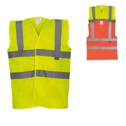 YK120 YOKO Hi-Vis hochsichtbare Sicherheitsweste mit Mesheinsätzen