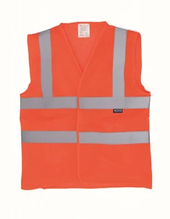 YK120 YOKO Hi-Vis hochsichtbare Sicherheitsweste mit Mesheinsätzen