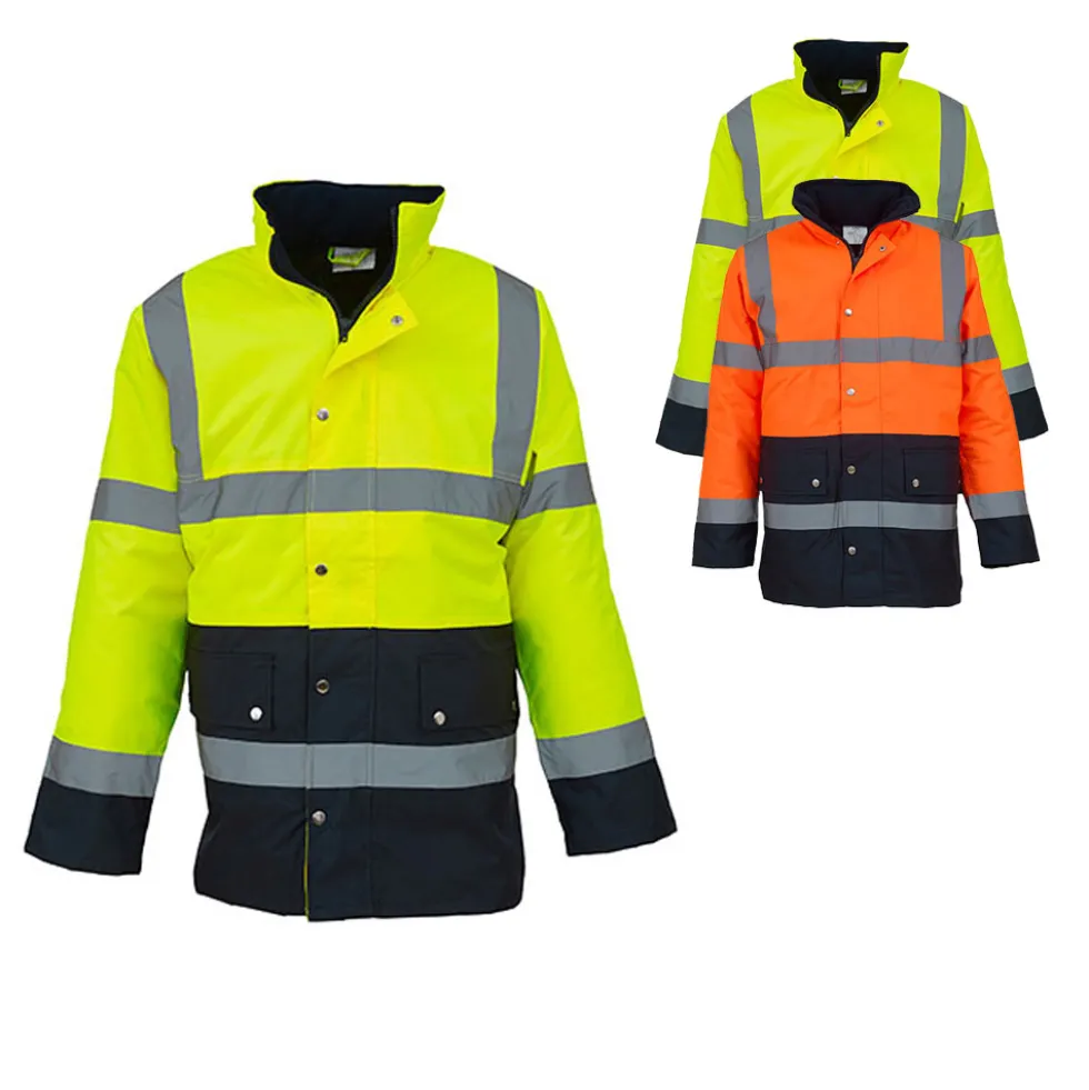 YK302 YOKO Hi-Vis hochsichtbare zweifarbige Autobahn-Jacke