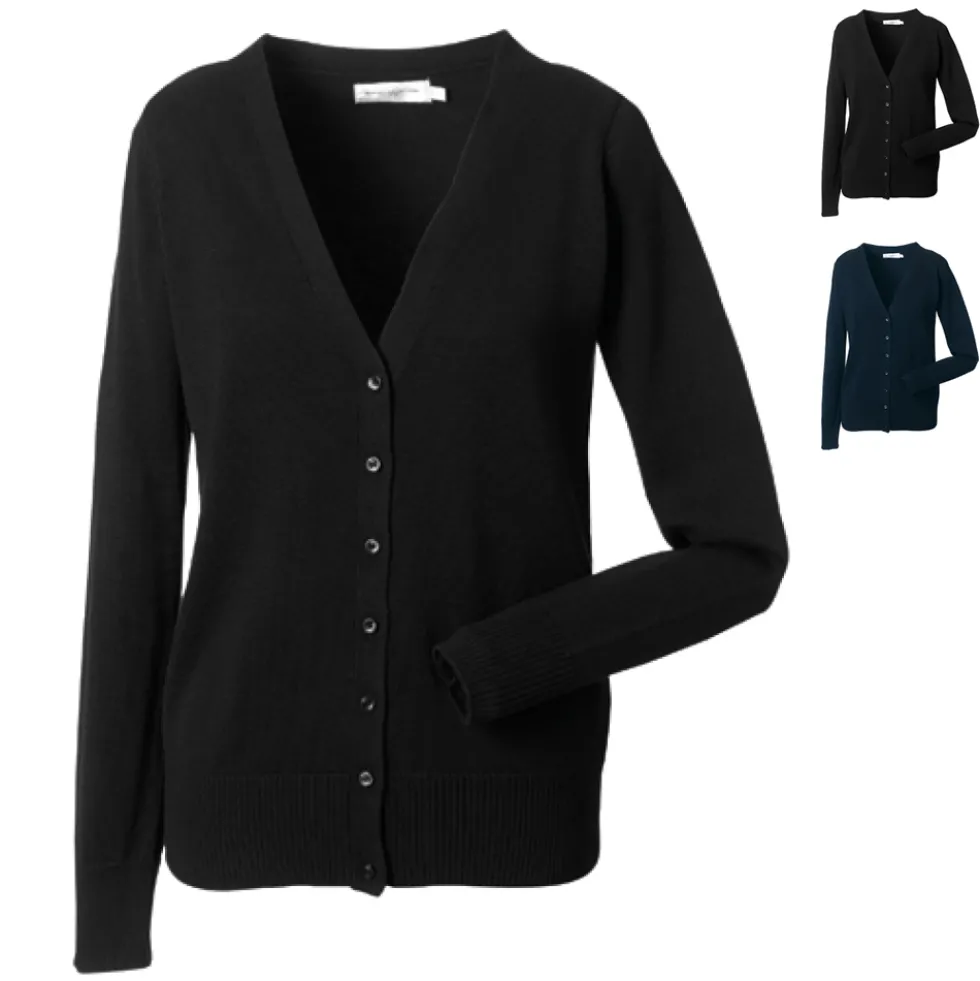 Z715F Russell Collection Damen Strick Cardigan mit V-Ausschnitt