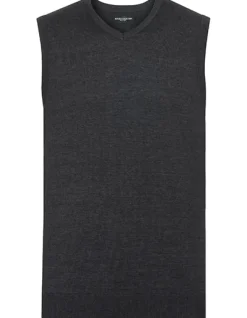 Z716 Russell Collection Herren Strick Pullunder mit V-Ausschnitt
