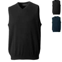 Z716 Russell Collection Herren Strick Pullunder mit V-Ausschnitt
