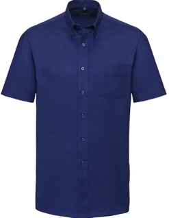 Z933 Russell Collection Kurzärmeliges Oxford-Hemd